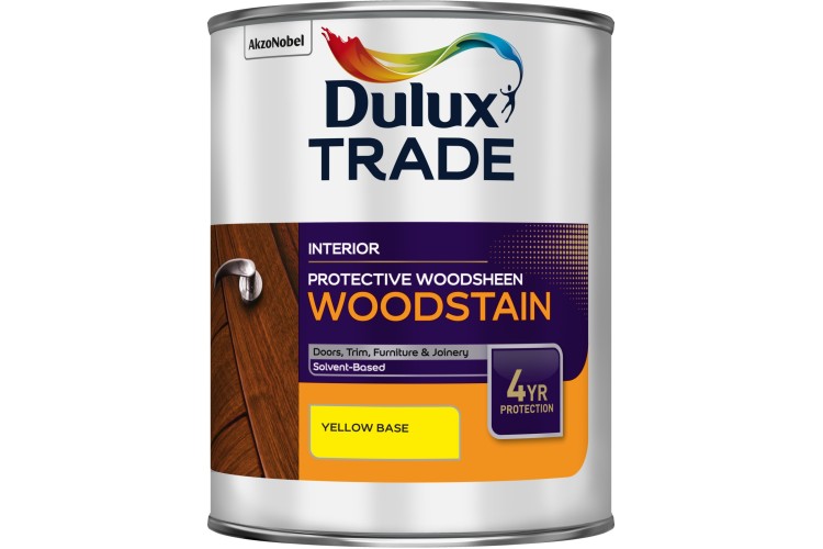 Dulux Trade Protective Woodsheen Woodstain Yellow Base 1L