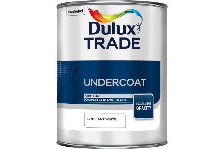 Dulux Trade Undercoat Pure Brilliant White 1L