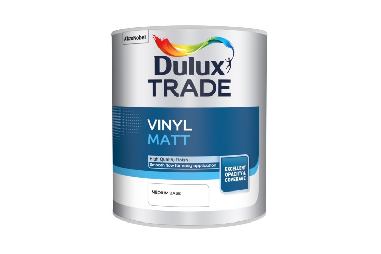Dulux Trade Vinyl Matt  Medium Base 1L