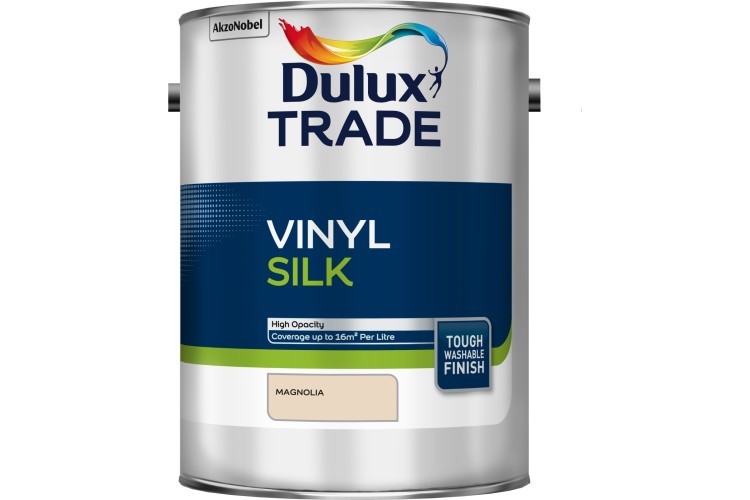 Dulux Trade Vinyl Silk Magnolia 5L