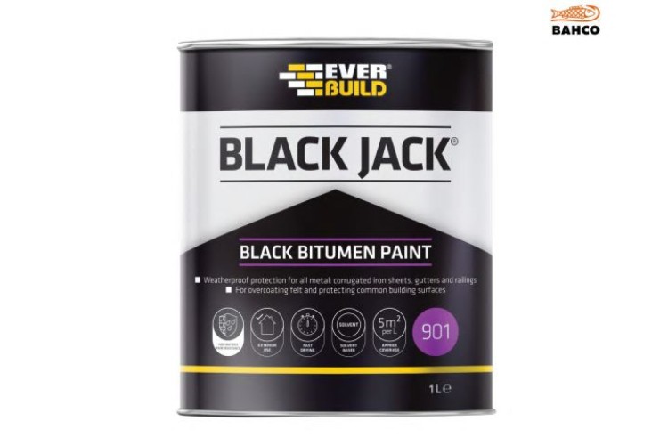 Everbuild Black Jack Bitumen Paint 1L