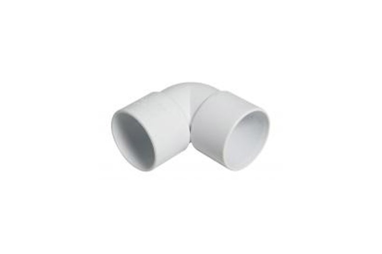 F-P Abs Solvent 90' Knuckle 50mm White