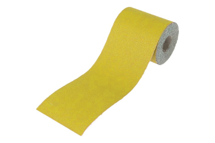 Faithfull Aluminium Oxide Sanding Paper Roll Yellow 115Mm X 10M 120G