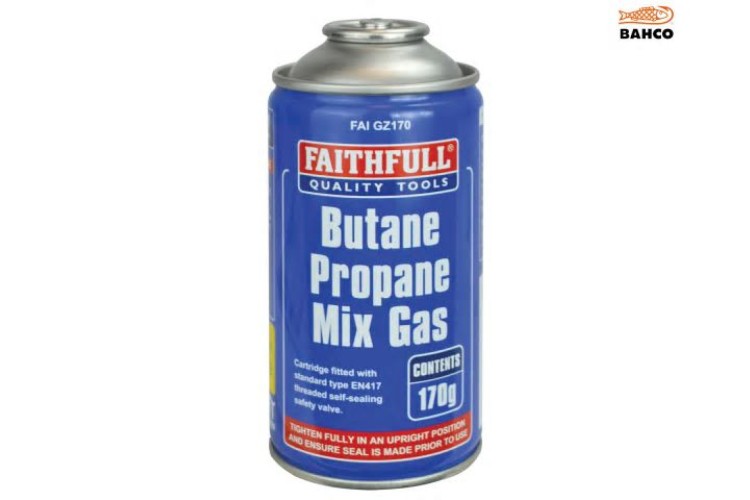 Faithfull Butane Propane Gas Cartridge 170G
