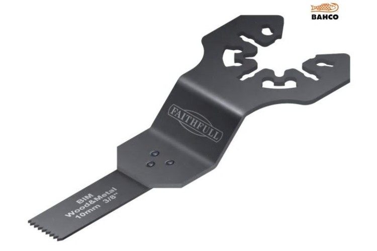 Faithfull Multi-Functional Tool Bi-Metal Flush Cut Woodmetal Blade 10Mm