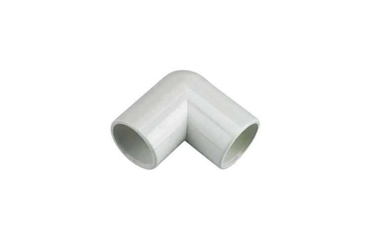 Floplast Solvent Overflow 90 Deg. Bend 21.5mm White
