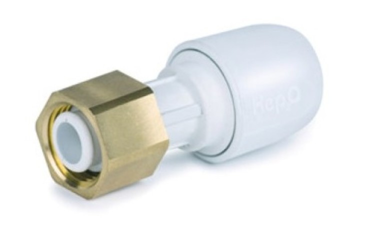 Hep2O Hd25A Stright Tap Connector 15mm X 1/2