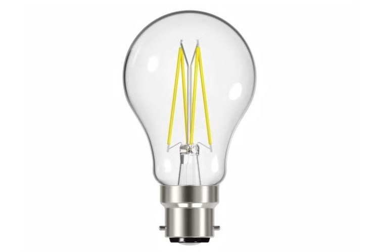 LED BC (B22) GLS Filament Non-Dimmable Bulb, Warm White 470 lm 4W               