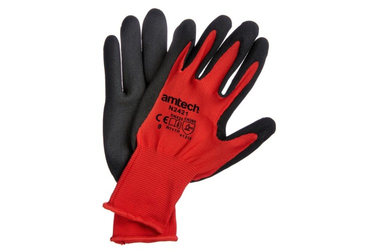 Nitrile Performance Work Gloves Large (Size: 9)