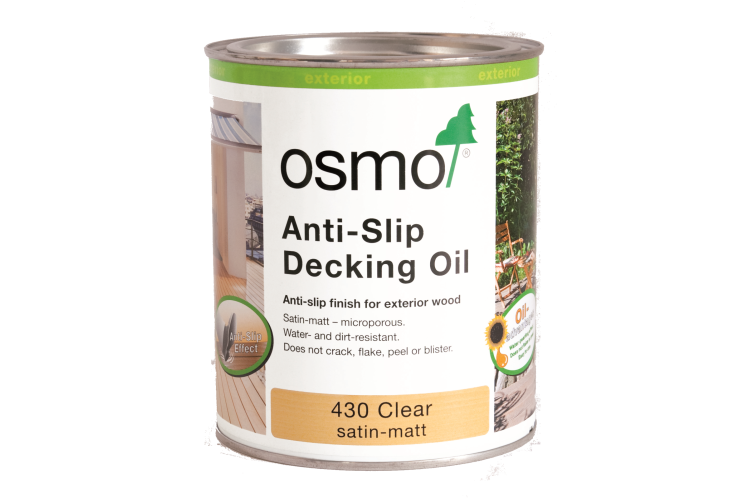 Osmo Anti-Slip Decking Oil Clear (Topcoat) 750ml 430