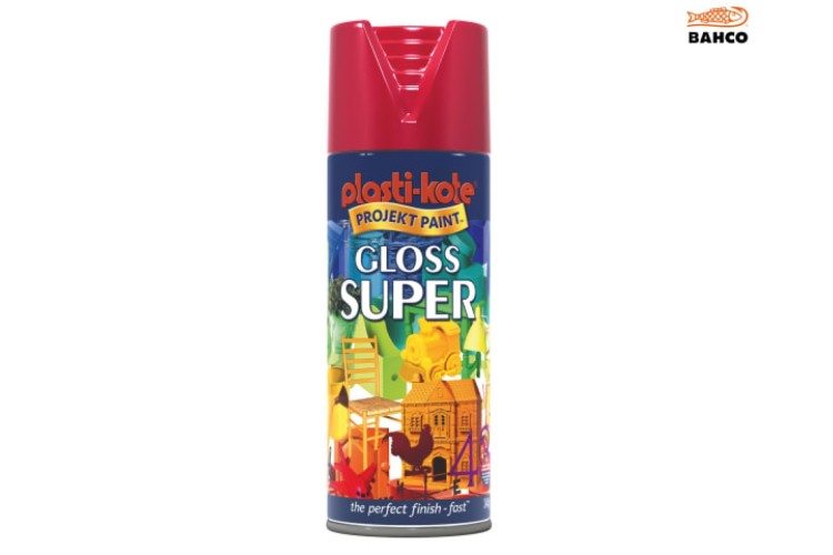 Plasti-Kote Super Gloss Spray Bright Red 400ml