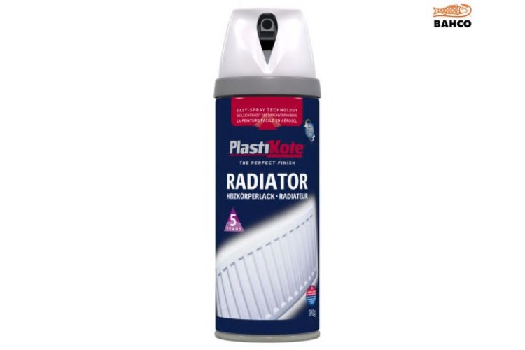 Plasti-Kote Twist & Spray Radiator Gloss White 400ml