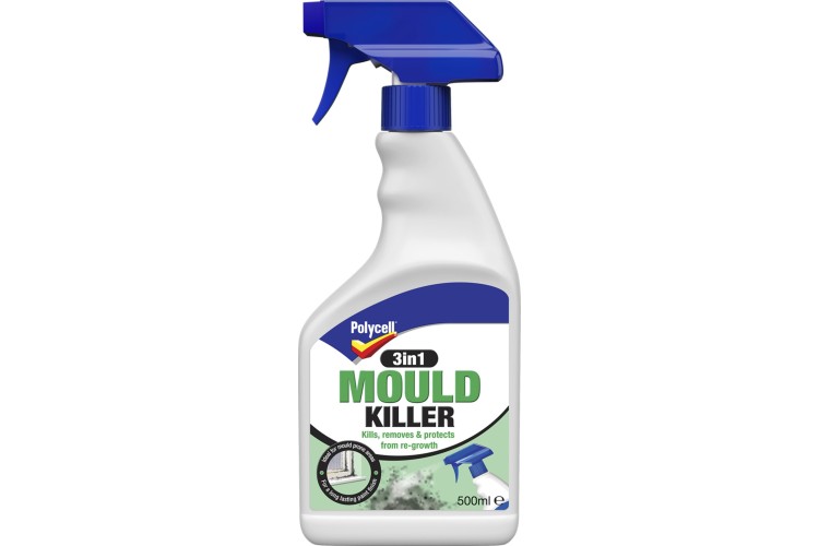 Polycell  3 In 1 Mould Killer Spray 500ml