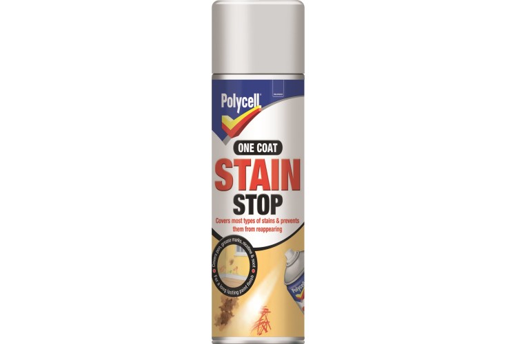 Polycell  One Coat Stain Stop Aerosol 250ml
