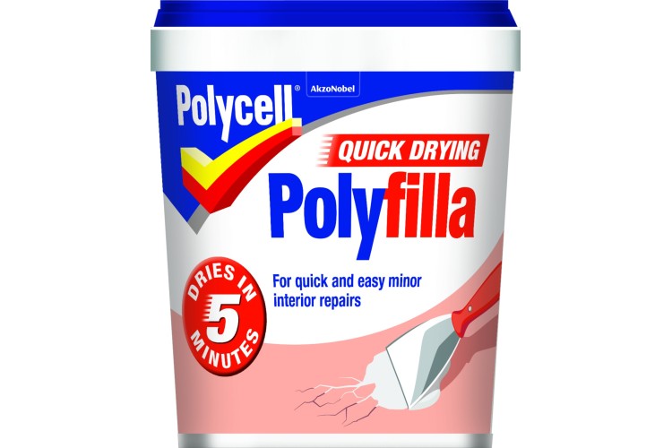 Polycell  Quick Drying Polyfilla Tub 1Kg