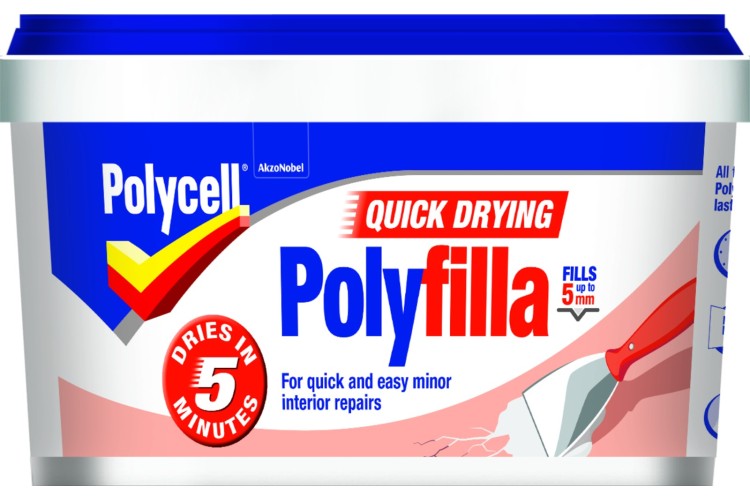 Polycell  Quick Drying Polyfilla Tub 500gm