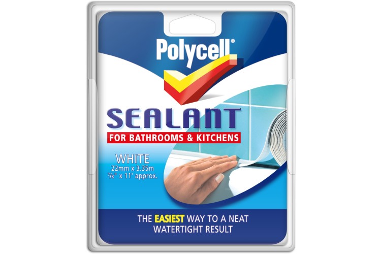 Polycell  Sealant Bathroom & Kitchen White 22Mm