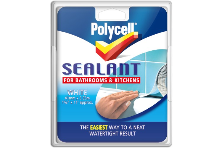 Polycell  Sealant Bathroom & Kitchen White 41Mm