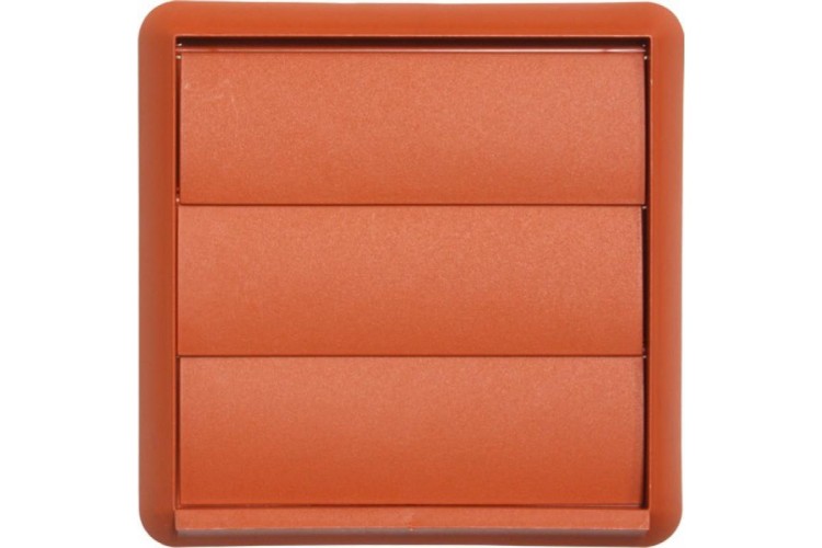 Ps Wall Outlet Gravity Flap - Terracotta Round