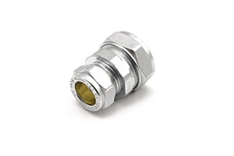 Px01R Chrome Compression Red Coupling 22 X 15mm