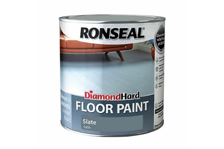 Ronseal Diamond Hard Floor Paint Slate 750ml