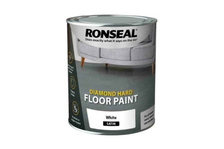 Ronseal Diamond Hard Floor Paint White 750ml