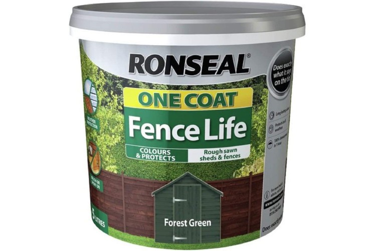 Ronseal One Coat Fence Life Forest Green 5L