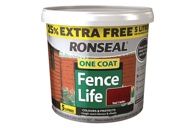 Ronseal One Coat Fence Life Red Cedar 5L