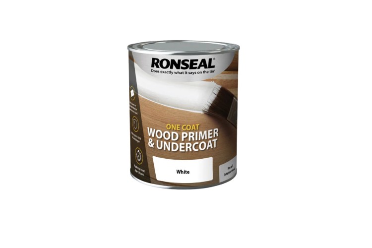 Ronseal One Coat Wood Primer & Undercoat White 750ml