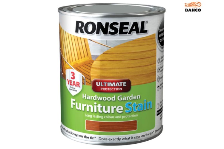 Ronseal Ultimate Protection Hardwood Garden Furniture Stain Natural Cedar 750ml