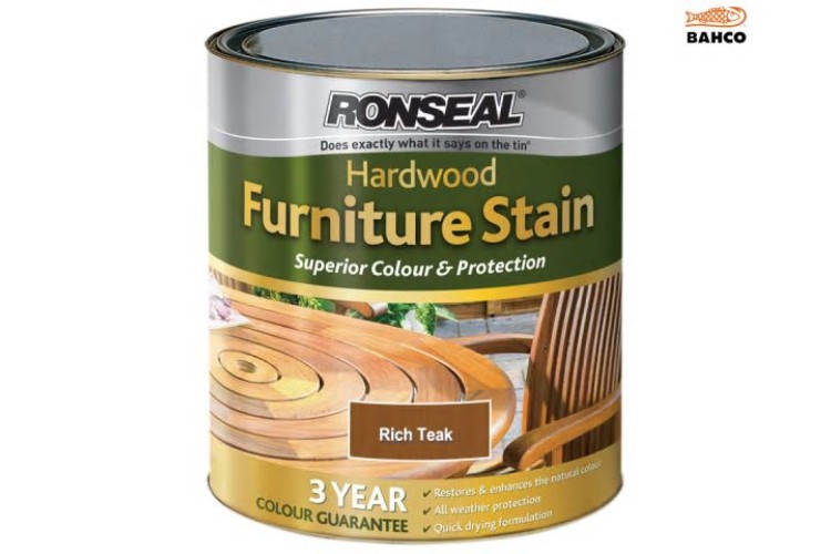 Ronseal Ultimate Protection Hardwood Garden Furniture Stain Rich Teak 750ml