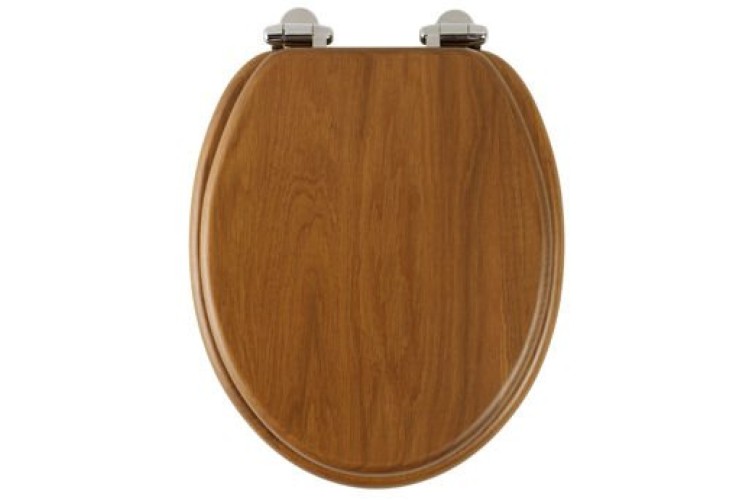 Roper Rhodes Traditional Solid Wood Soft Close Toilet Seat Honey Oak 