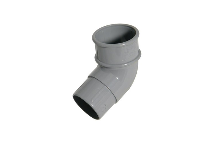 Round 50mm Downpipe 112'Offset Bend Grey