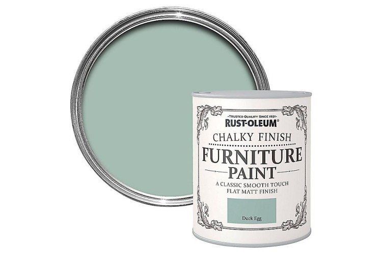 Rust-Oleum  Chalky Finish Furniture Paint - Duck Egg - 750ml