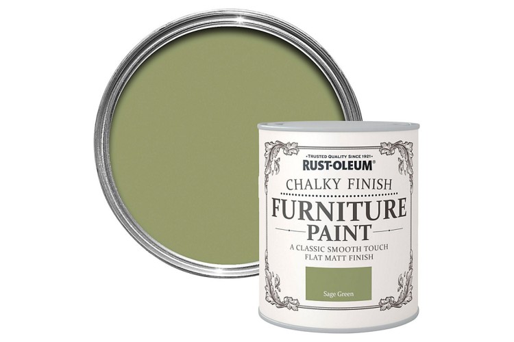 Rust-Oleum  Chalky Finish Furniture Paint - Sage Green - 750ml