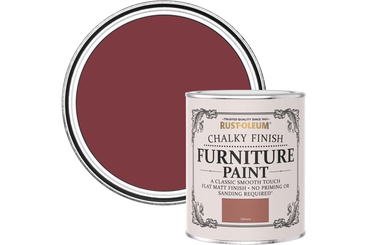 Rust-Oleum  Chalky Finish Furniture Paint - Salmon - 750ml