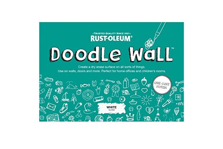 Rust-Oleum  Doodle Wall Paint One Coat System White Gloss - 500ml