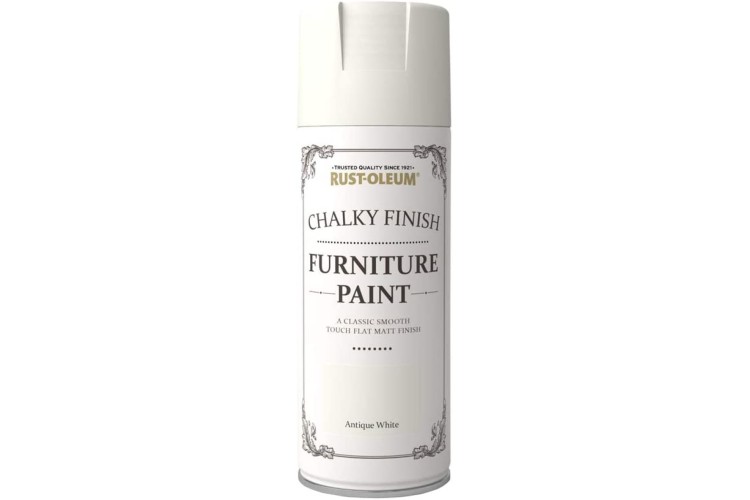 Rust-Oleum Chalky Furniture Paint 400ml Antique White