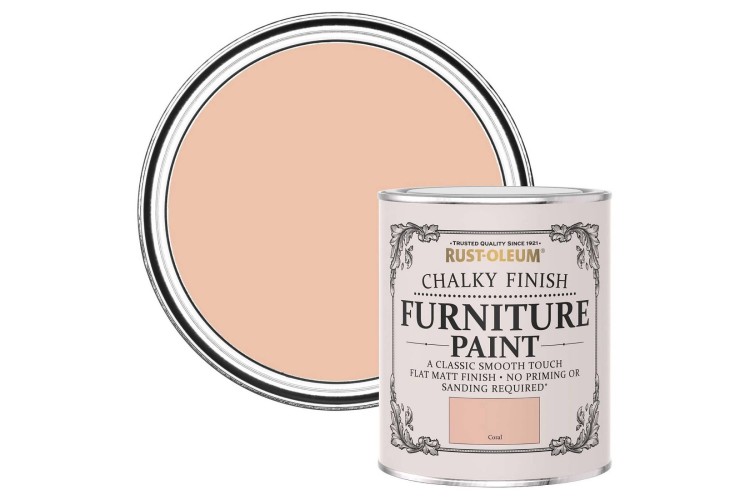 Rust-Oleum Chalky Furniture Paint Coral 750ml