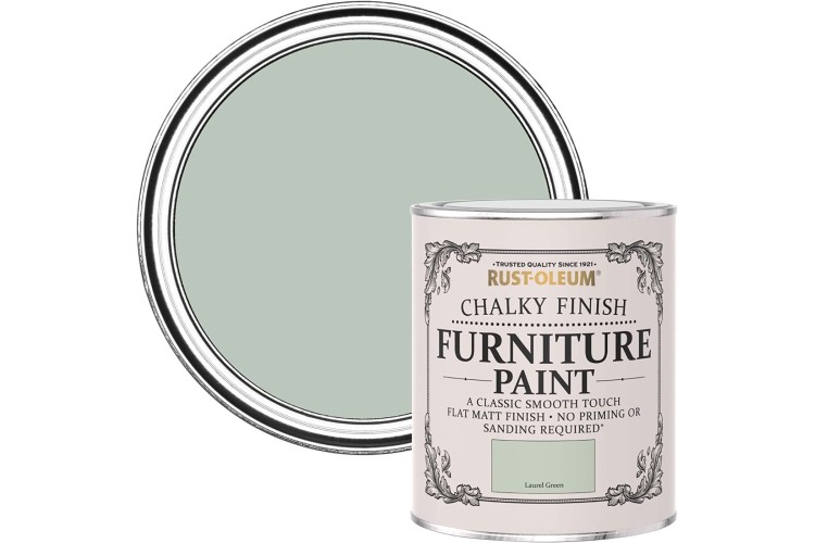 Rust-Oleum Chalky Furniture Paint Laurel Green 750ml