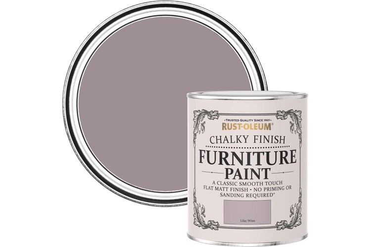 Rust-Oleum Chalky Furniture Paint Lilac Wine 750ml