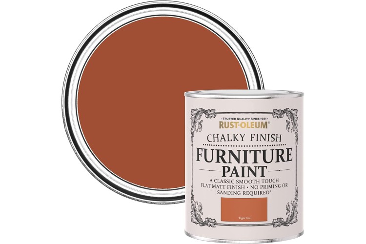 Rust-Oleum Chalky Furniture Paint Pumpkin 750ml