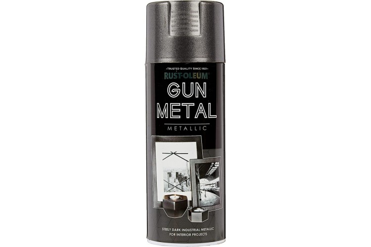 Rust-Oleum Metallic Gun Metal Spray Paint 400ml