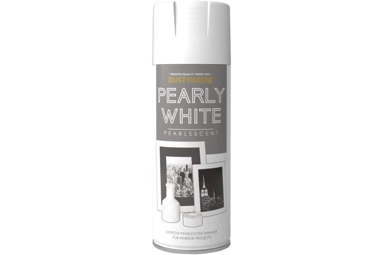 Rust-Oleum Metallic Pearly White Spray Pnt 400ml