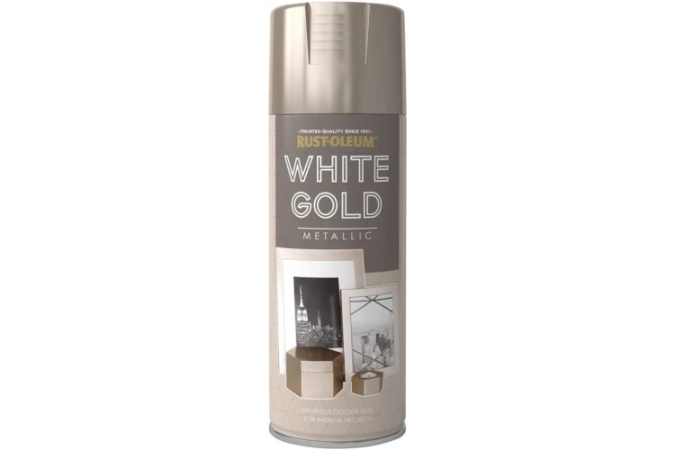 Rust-Oleum Metallic White Gold Spray Paint 400ml