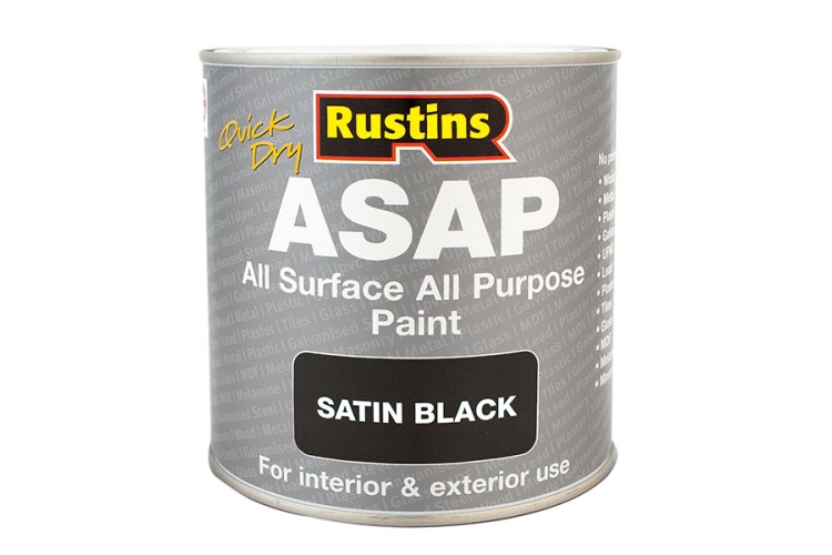 Rustins Asap Paint Black 250ml