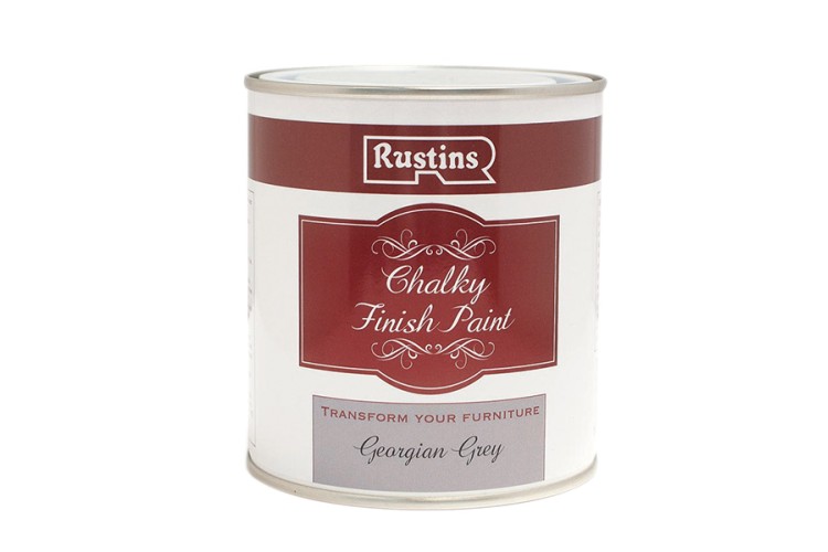 Rustins Chalky Finish Paint Georgian Grey 500ml