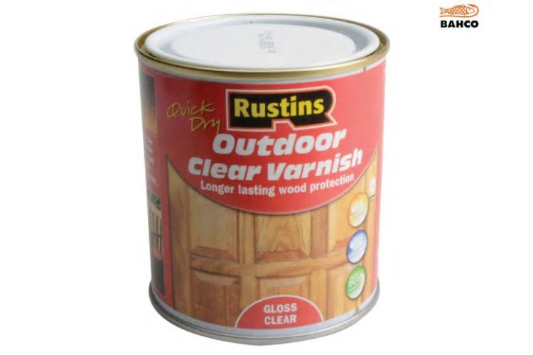 Rustins Exterior Varnish Clear Gloss 500ml