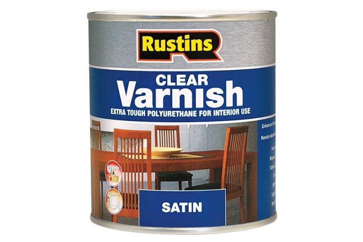 Rustins Polyurethane Varnish Satin Clear 250ml