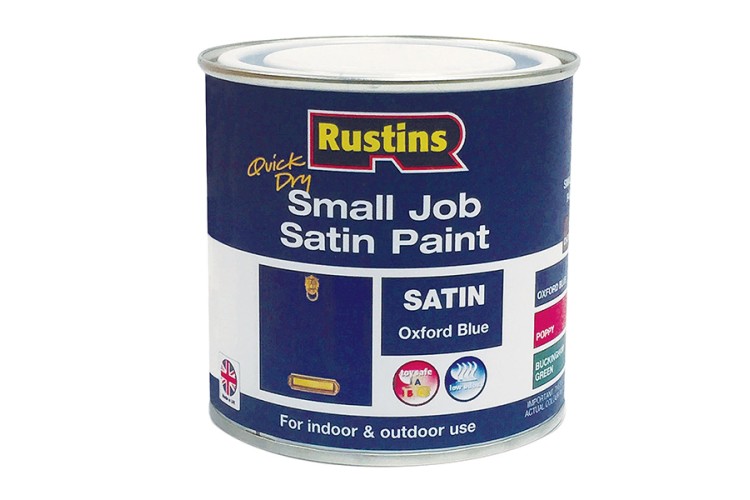 Rustins Quick Dry Small Job Gloss Paint Oxford Blue 250ml